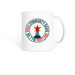 KBOO Mug: Round Logo, a White Coffee Mug