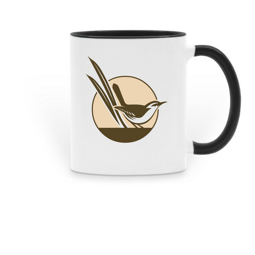 NCLC Mug, a Black Two-Tone Ceramic Mug