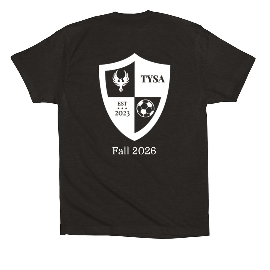 U8B Petry/Petry, a Black Premium Cotton Tee (back-view)