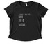 Choose to Lead with Love, Joy & Justice, a Space Black Allmade Eco Triblend Women?s Scoop Neck Tee