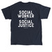 Social Worker for Social Justice, a Navy Classic Unisex Tee