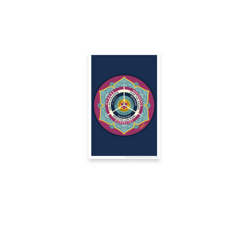 Compass Poster (Dark), a Satin 24"x36" Poster