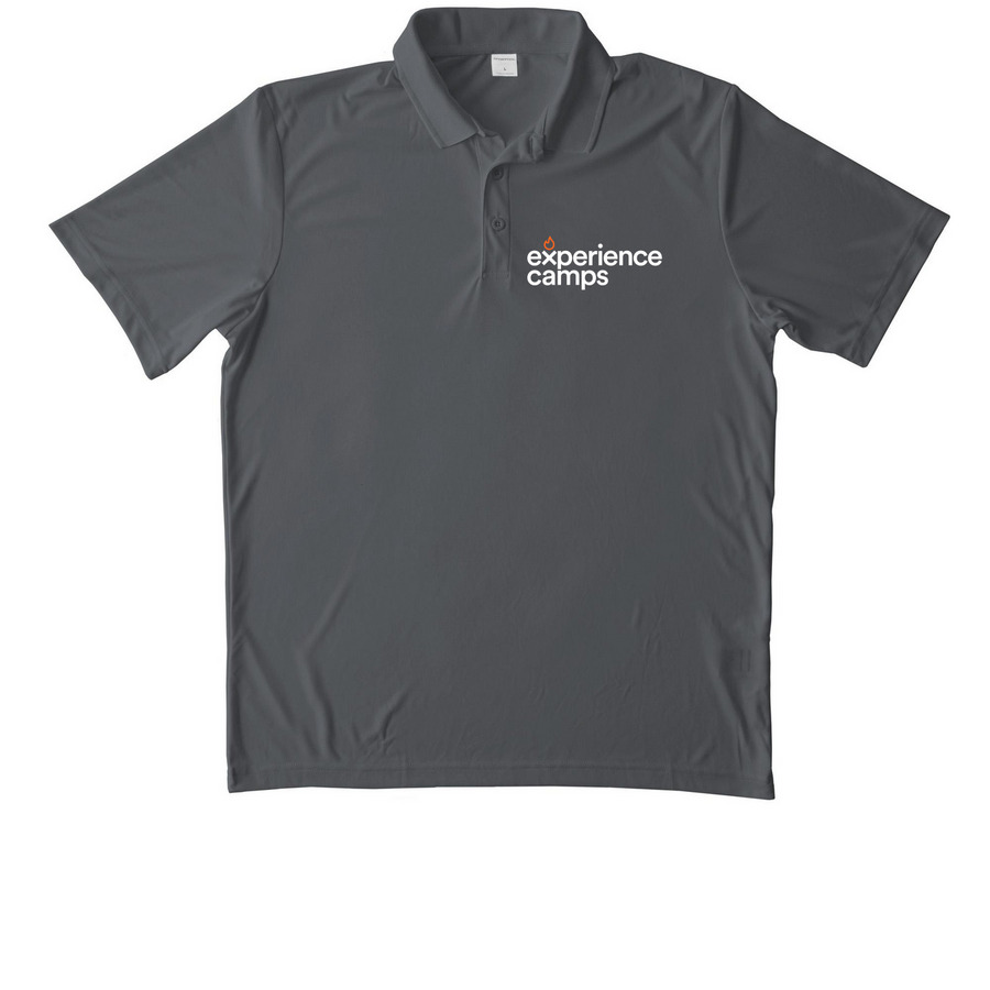 Collars, a Iron Grey Unisex Performance Polo