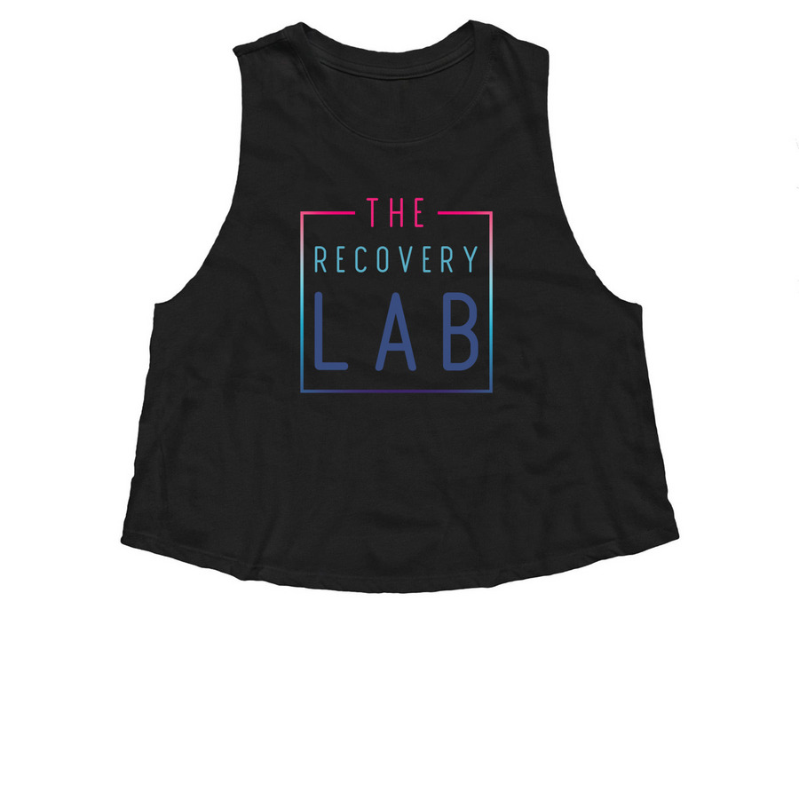 Your go-to crop tank, a Solid Black Blend Women?s Cropped Racerback Tank