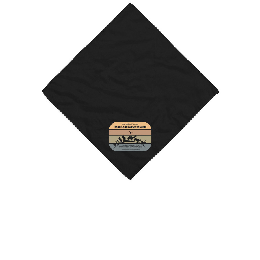 Supporting Rangelands & Pastoralists!, a Black Cotton Bandana