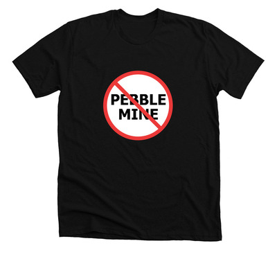 Classic No Pebble Logo, a Solid Black Blend Premium Unisex Tee