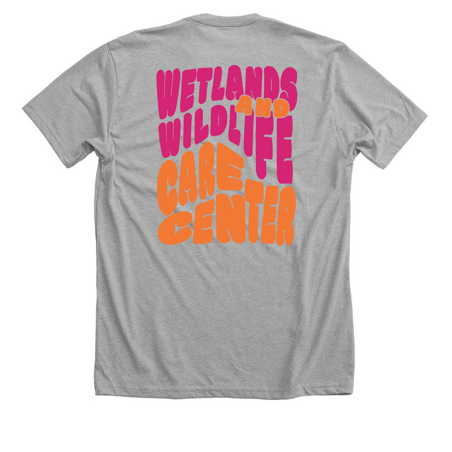 Strawbango Groovy Tee, a Athletic Heather Premium Unisex Tee (back-view)
