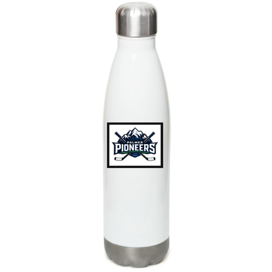 PAHA Water Bottle, a White Stainless Steel Water Bottle
