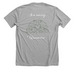 Two Frogs, a Athletic Heather Premium Unisex Tee (back-view)