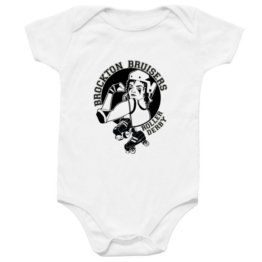 New Logo Black Outline -Baby, a White Infant Onesie