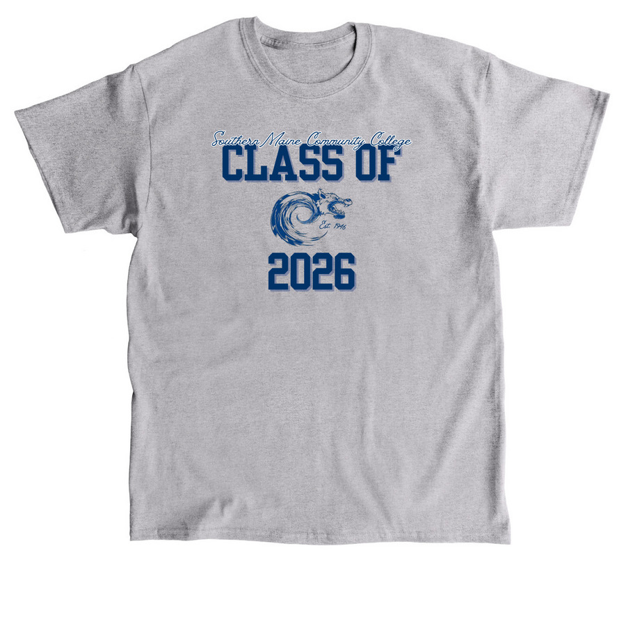 Class of 2026&nbsp;Tee & Sweatshirt - Blue Design, a Sport Grey Classic Unisex Tee