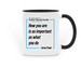 Mug, a Black Two-Tone Ceramic Mug