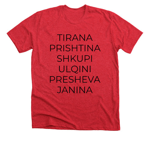 Shqiperia&nbsp;, a Heather Red Premium Unisex Tee