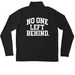 No One Left Behind Quarter-Zip, a Black Unisex Performance Quarter Zip Pullover (back-view)