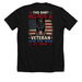 Helping Veterans Win The War At Home, a Solid Black Blend Premium Unisex Tee (back-view)