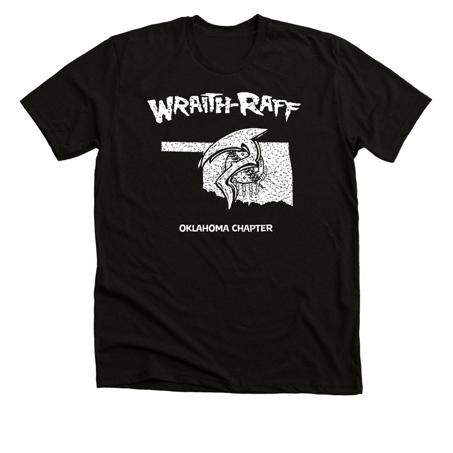 Wraith Raff / Oklahoma Chapter, a Solid Black Blend Premium Unisex Tee