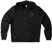 Purple Rebar Full-Zip Hoodie Black, a Deep Black Allmade Organic French Terry Zip Up Hoodie