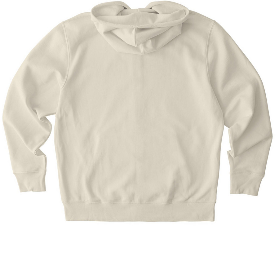 2026 Official KDA Conference Hoodies, a Natural Raw Stanley/Stella Unisex Cultivator 2.0 Zip Up Pullover Hoodie (back-view)