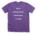 God is healing wounds nobody knew I carried, a Heather Team Purple Premium Unisex Tee