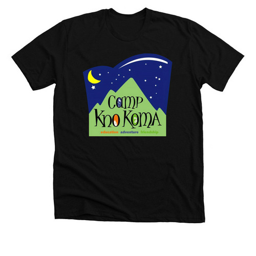Camp Kno Koma, a Solid Black Blend Premium Unisex Tee