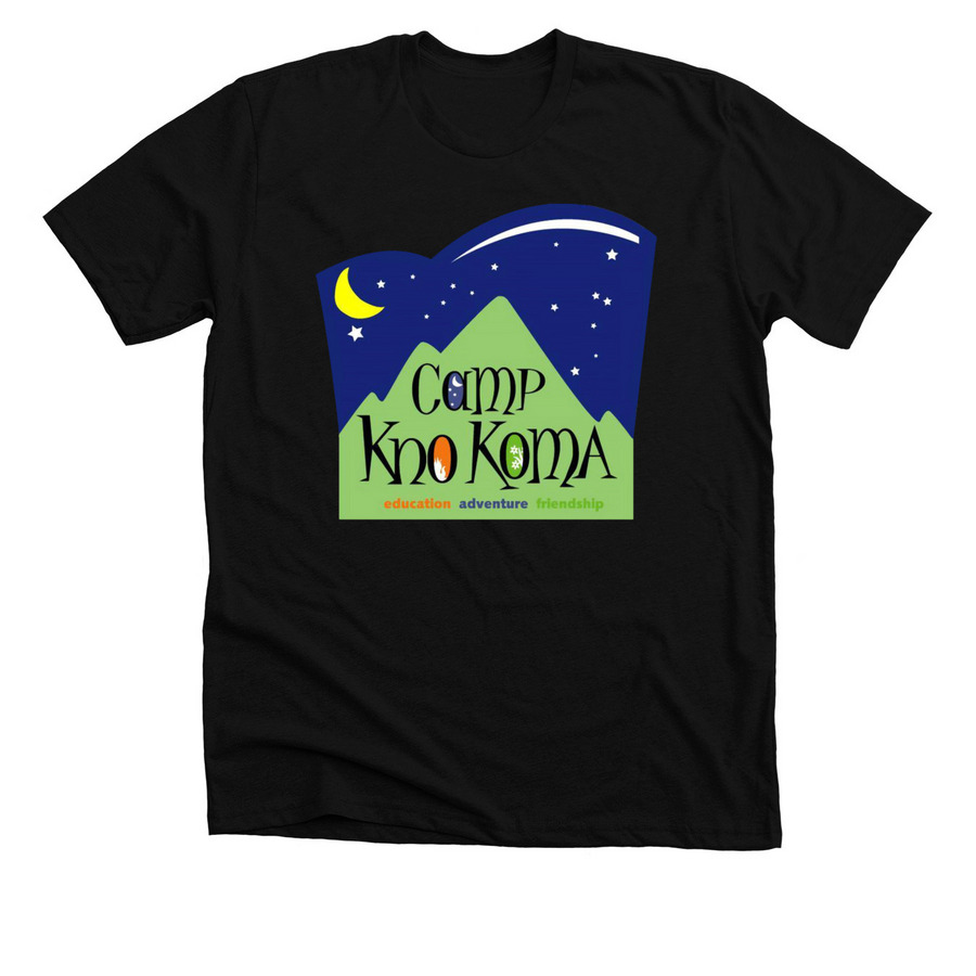 Camp Kno Koma, a Solid Black Blend Premium Unisex Tee