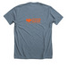 Hunger Action Heroes - Front Design, a Heather Slate Premium Unisex Tee (back-view)