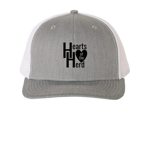 Move our Mission Forward, a Heather Grey/ White Printed Snapback Trucker Cap