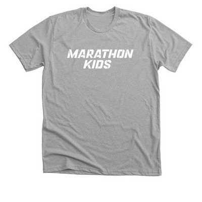 Marathon Kids - Adults, a Athletic Heather Premium Unisex Tee