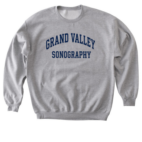 Grand Valley Sonography, a Sport Grey Softstyle Crewneck Sweatshirt