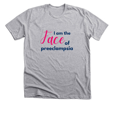 Preeclampsia Survivor T-Shirt, a Athletic Heather Premium Unisex Tee