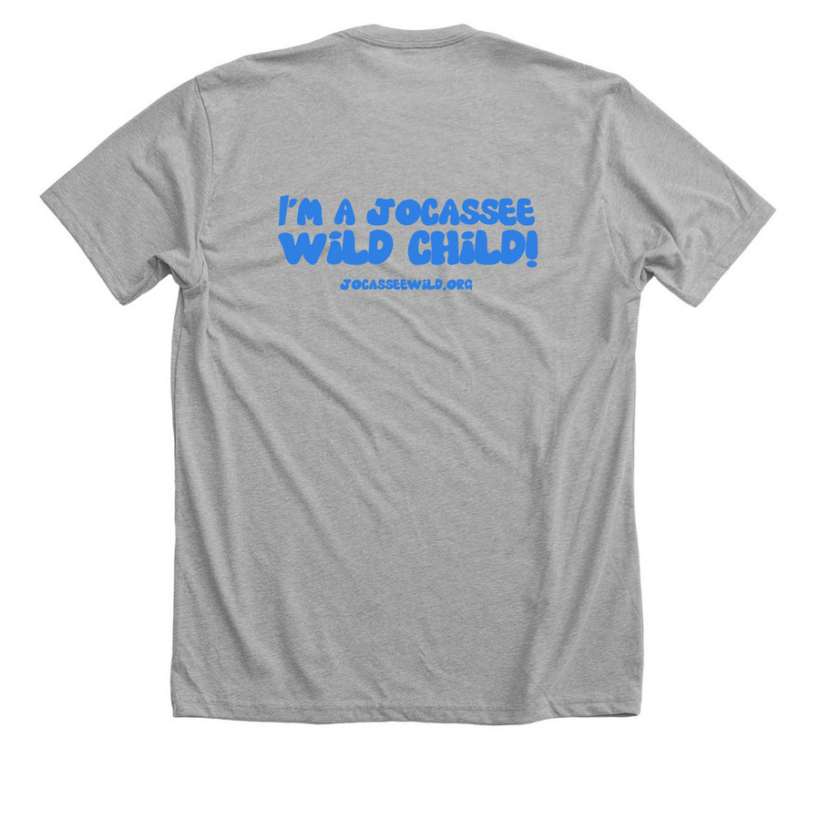Jocassee Wild Child Outdoor Lab Experiences.&nbsp;, a Athletic Heather Premium Unisex Tee (back-view)