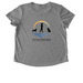 Train Your Dog., a Aluminum Grey Allmade Eco Triblend Women?s Scoop Neck Tee (back-view)