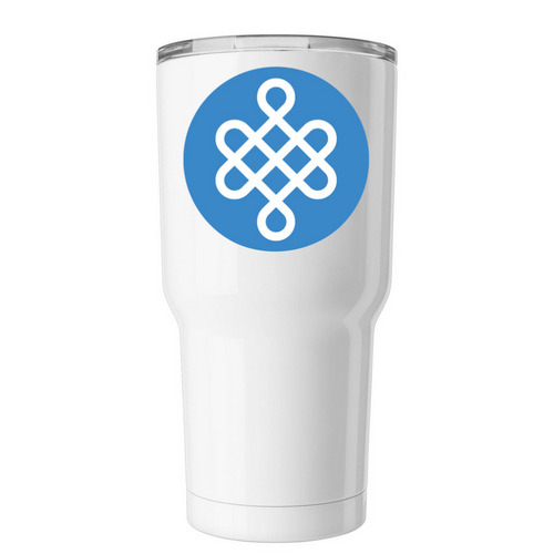 PathWays - Official Icon - Tumbler, a White Insulated Tumbler