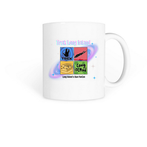 Trek Long Island, a White Coffee Mug
