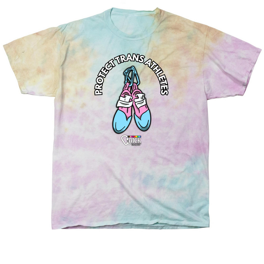 Protect Trans Athletes -donations go to BAGLY, a Snow Cone Classic Tie Dye Tee