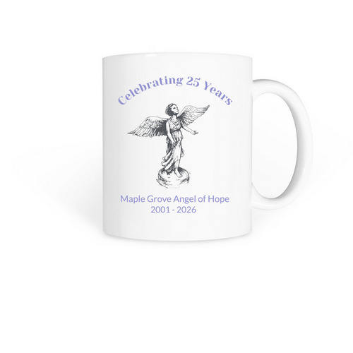 25th Anniversary Mug, a White Coffee Mug
