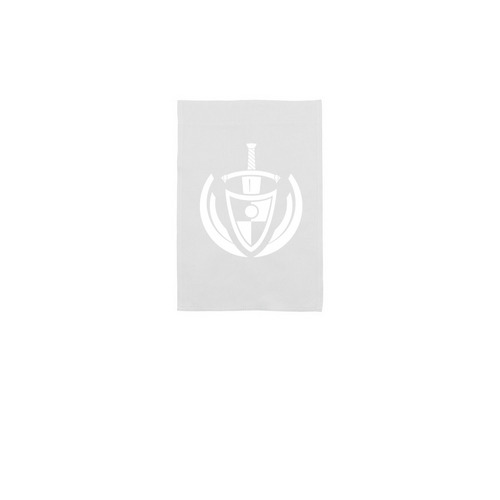 Silver Camp Yard Flag&nbsp;, a White 12" x 18" Yard Flag