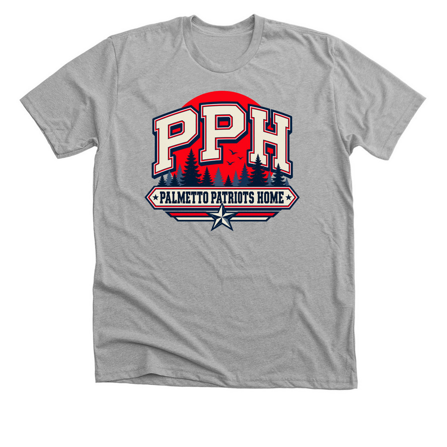 PPH Tree Tops, a Athletic Heather Premium Unisex Tee