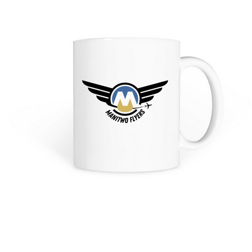 Manitwo Flyers Mugs, a White Coffee Mug