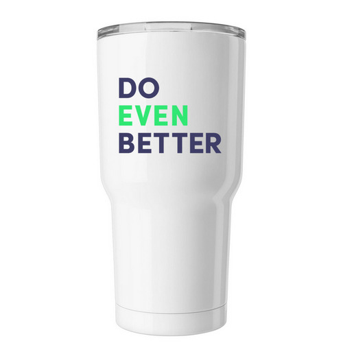 Do Even Better Tumbler, a White Insulated Tumbler