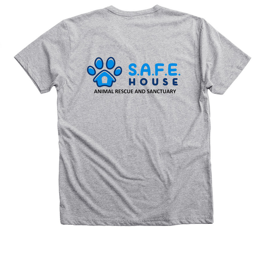 Merchandise Fundraiser&nbsp;, a Athletic Heather Premium V-Neck Tee (back-view)