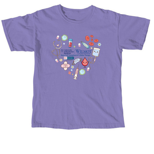 Stem Cell Transplant and Cellular Therapy, a Violet Comfort Colors Unisex Tee