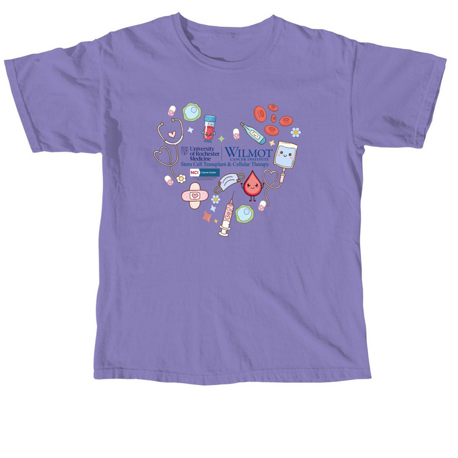 Stem Cell Transplant and Cellular Therapy, a Violet Comfort Colors Unisex Tee