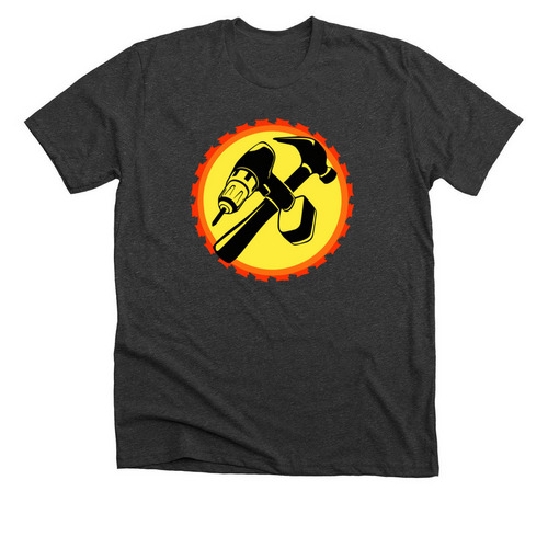 On to the next house!, a Dark Grey Heather Premium Unisex Tee