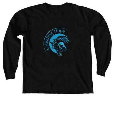 A Healing Hope Merch Fundraiser, a Black Comfort Colors Long Sleeve Tee