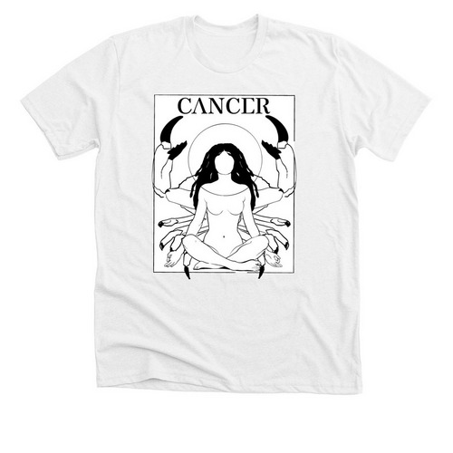 Cancer&nbsp;, a Solid White Blend Premium Unisex Tee