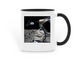 Analog Astronaut Mug, a Black Two-Tone Ceramic Mug