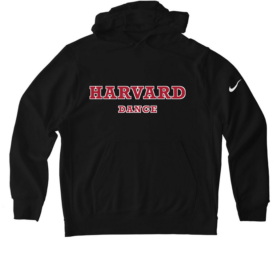 Harvard Dance Black, a Black Nike Club Fleece Pullover Hoodie
