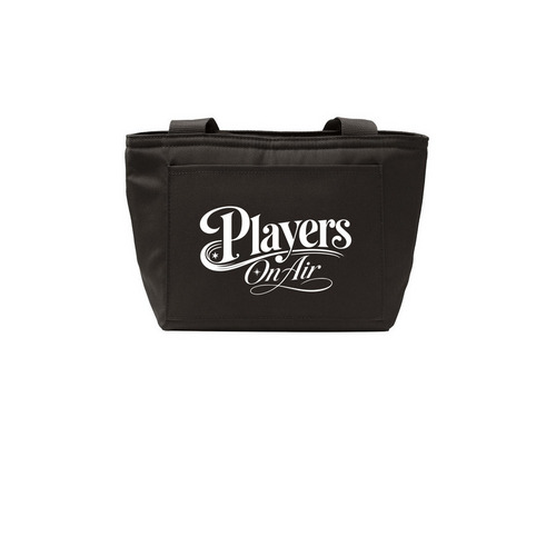 Players on Air Lunch Tote, a Deep Black Insulated Lunch Tote