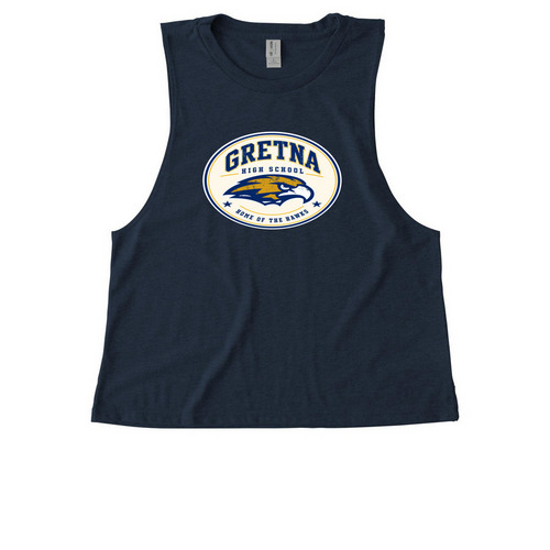 Home of the Hawks, a Rebel Blue Allmade Eco Triblend Women?s Muscle Tank